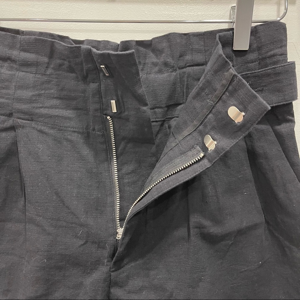 Aaron & Amber Black High Waist Button Waist Cotto… - image 6